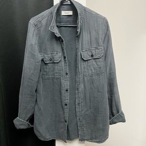 Buck Mason Overshirt, Greyish- Navy in Color. Size: M but OS.